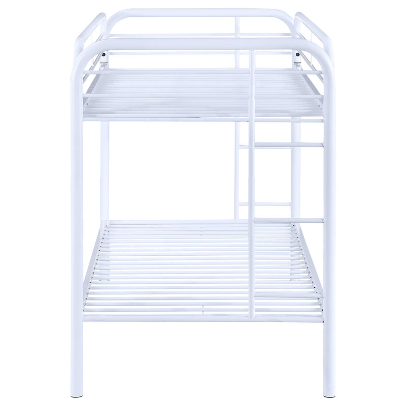 Coaster Furniture Morgan 2256W Metal Twin Over Twin Bunk Bed - White IMAGE 7