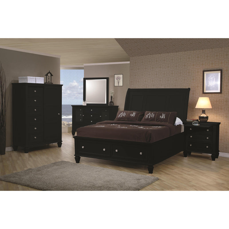 Coaster Furniture Sandy Beach 201324 Dresser Mirror - Black IMAGE 5