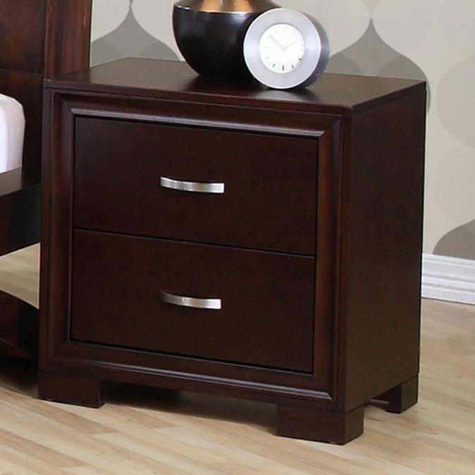  Elements International Raven 2-Drawer Nightstand RV100NS IMAGE 2