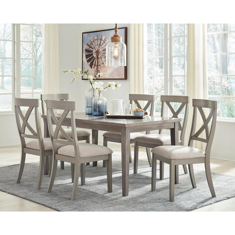  Signature Design by Ashley Parellen D291D6 7 pc Dining Set IMAGE 1