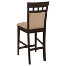  Coaster Furniture Gabriel 100219 Closed Back Counter Chair - Cappuccino (Set of 2) IMAGE 5