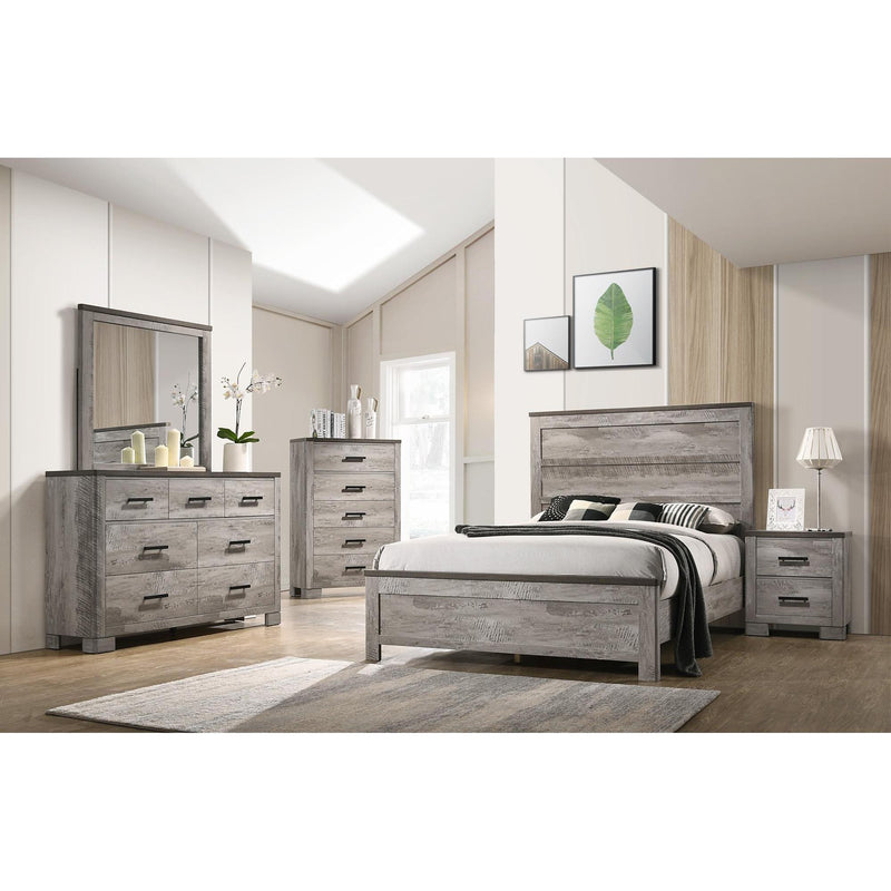 Elements International Millers Cove MC300 7 pc Queen Panel Bedroom Set IMAGE 1