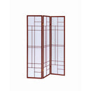 Coaster Furniture Katerina 900110 3-Panel Room Divider Folding Shoji Screen - Cherry IMAGE 1