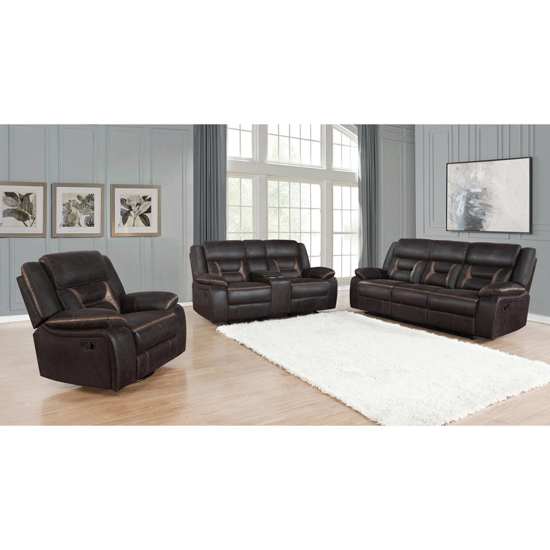  Coaster Furniture Greer 651354-S3 3 pc Reclining Living Room Set IMAGE 1