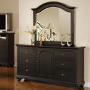  Elements International Brook Black 6-Drawer Dresser BP800DRB IMAGE 2