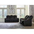 Signature Design by Ashley Caveman 90703U1 2 pc Power Reclining Living Room Set IMAGE 1