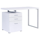 Coaster Furniture Brennan 800325 47-inch 3-Drawer Office Computer Desk - White IMAGE 1