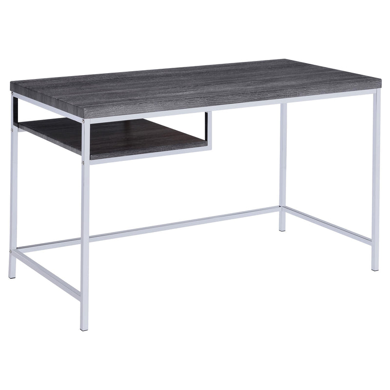 Coaster Furniture Kravitz 801271 47-inch 1-shelf Writing Desk - Weathered Grey IMAGE 1