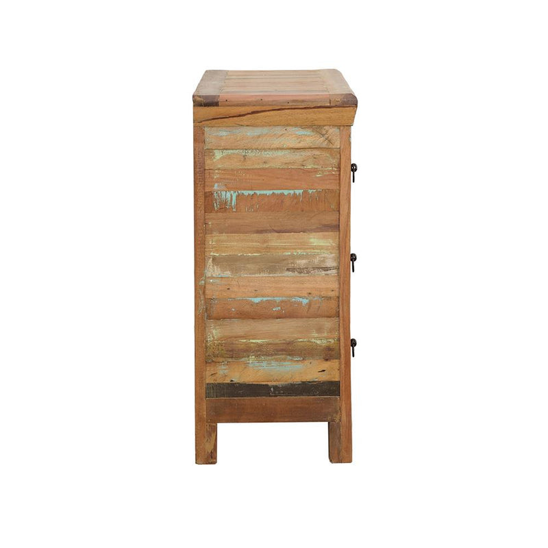 Coaster Furniture Harper 950366 4-Drawer Solid Reclaimed Wood Accent Cabinet - Brown IMAGE 4