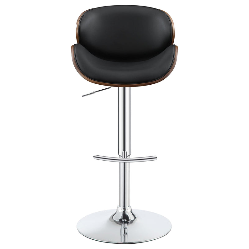  Coaster Furniture Harris 130504 Adjustable Bar Stool - Black and Chrome IMAGE 2