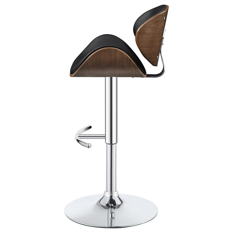  Coaster Furniture Harris 130504 Adjustable Bar Stool - Black and Chrome IMAGE 4