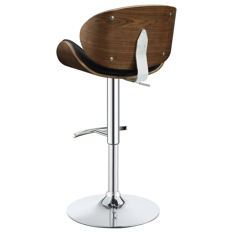  Coaster Furniture Harris 130504 Adjustable Bar Stool - Black and Chrome IMAGE 5