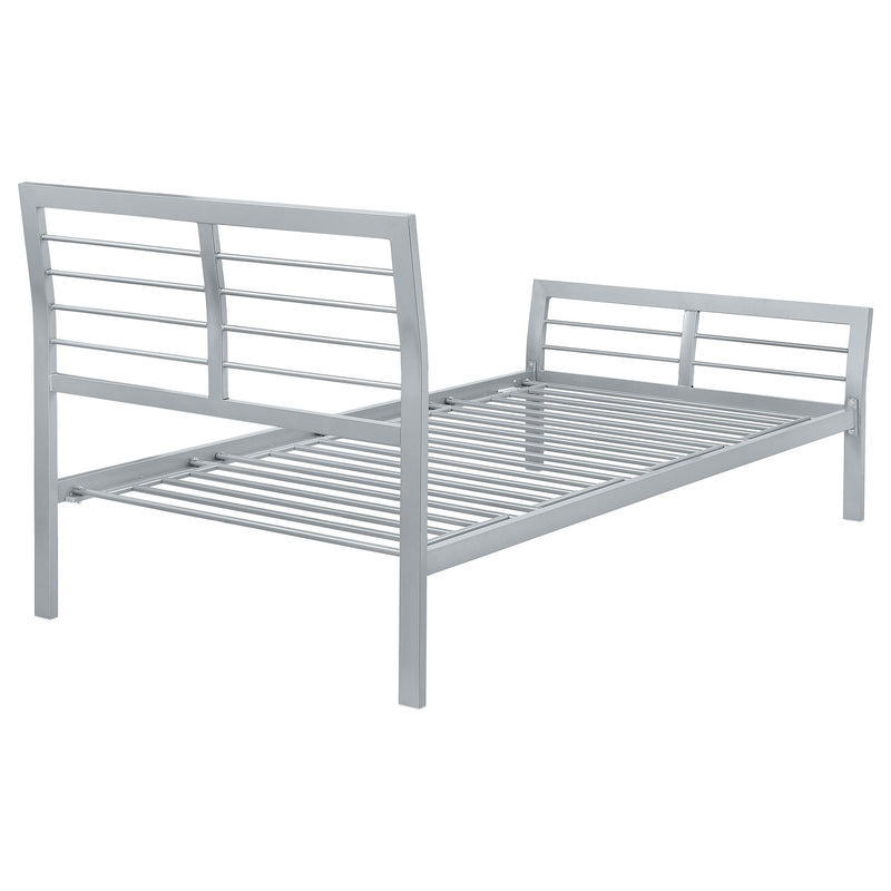 Coaster Furniture Cooper 300201T Metal Twin Open Frame Bed - Silver IMAGE 6