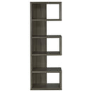  Coaster Furniture Joey 800552 71-inch 5-shelf Bookshelf - Weathered Grey IMAGE 2