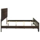  Coaster Furniture Kauffman 204391KE Wood Eastern King Panel Bed - Dark Cocoa IMAGE 5