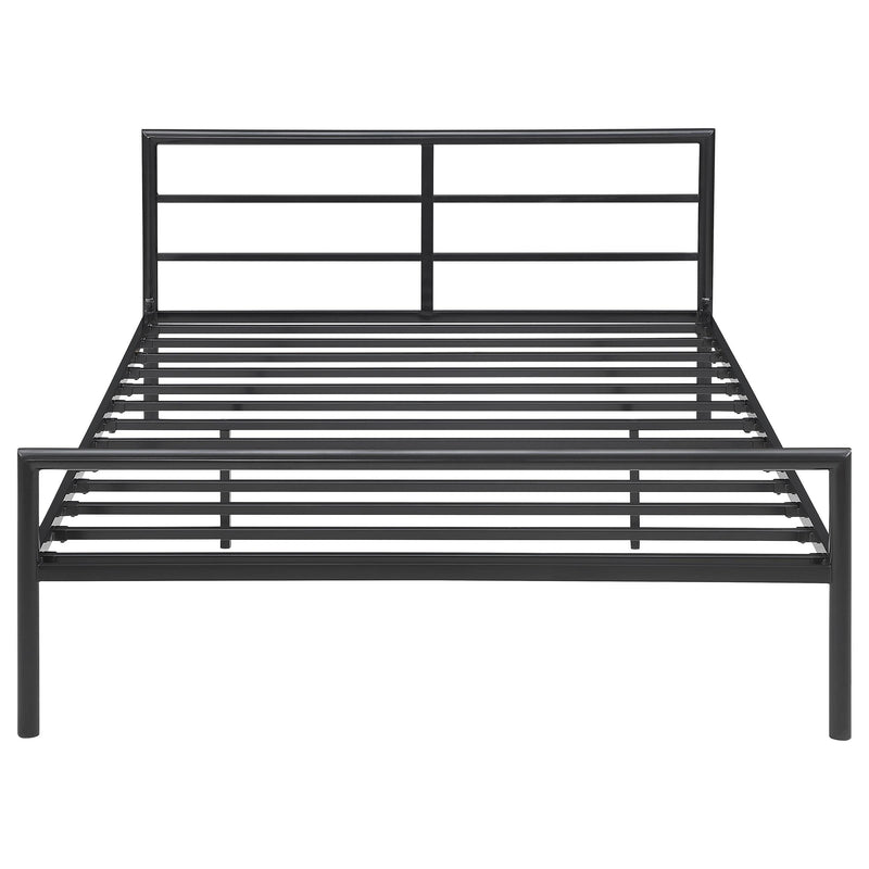 Coaster Furniture Fisher 300279F Metal Full Open Frame Bed - Gunmetal IMAGE 2