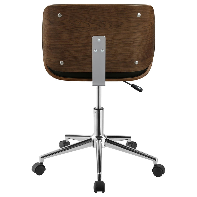 Coaster Furniture Addington 800612 Upholstered Adjustable Office Desk Chair - Black IMAGE 6