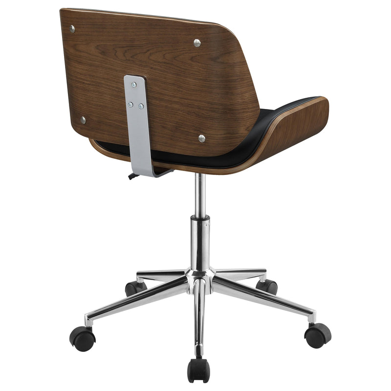 Coaster Furniture Addington 800612 Upholstered Adjustable Office Desk Chair - Black IMAGE 7