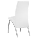  Coaster Furniture Bishop 121572 Upholstered Dining Side Chair - White (Set of 2) IMAGE 5