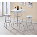  Coaster Furniture Retro 2300-S3 3 pc Pub Height Dining Set IMAGE 1