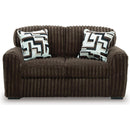  Signature Design by Ashley Midnight-Madness 98104 2 pc Living Room Set - Chocolate IMAGE 3