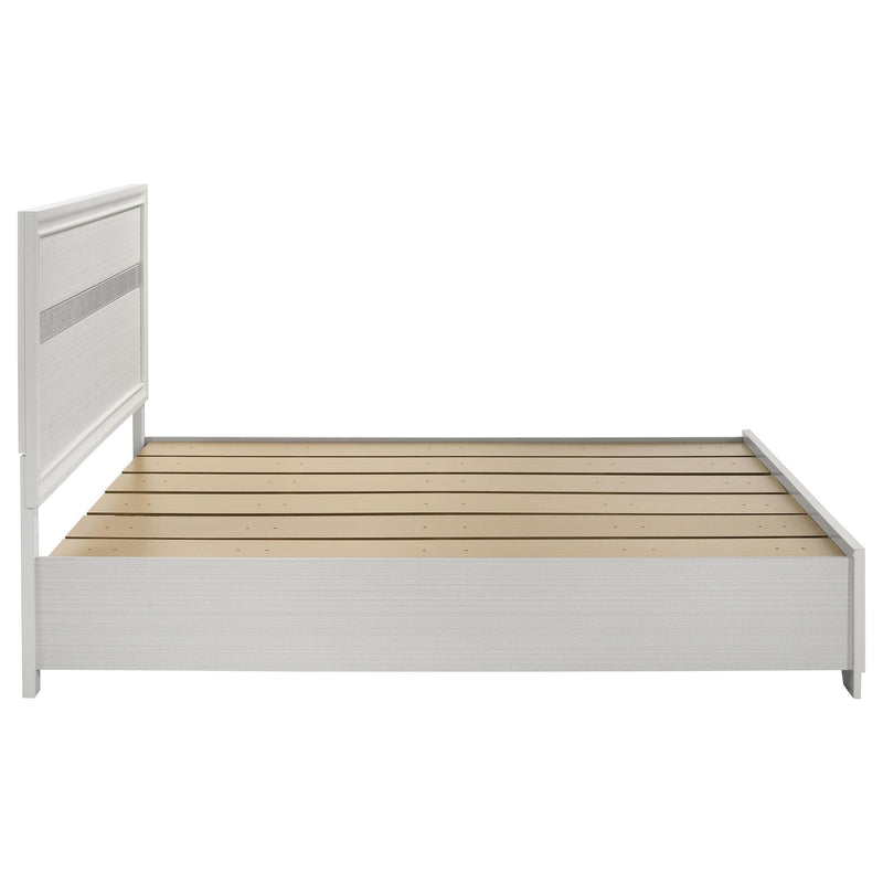  Coaster Furniture Miranda 205111KE 51-inch Wood Eastern King Storage Panel Bed - White IMAGE 5