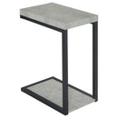  Coaster Furniture Beck 902933 Engineered Wood C-Shape Sofa Side Table - Cement IMAGE 1