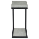  Coaster Furniture Beck 902933 Engineered Wood C-Shape Sofa Side Table - Cement IMAGE 2