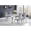  Coaster Furniture Betty 105073 Velvet Upholstered Dining Side Chair - Grey (Set of 4) IMAGE 5