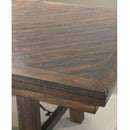  Elements International Jax Dining Table with Trestle Base DJX100DT/DJX100DB IMAGE 3