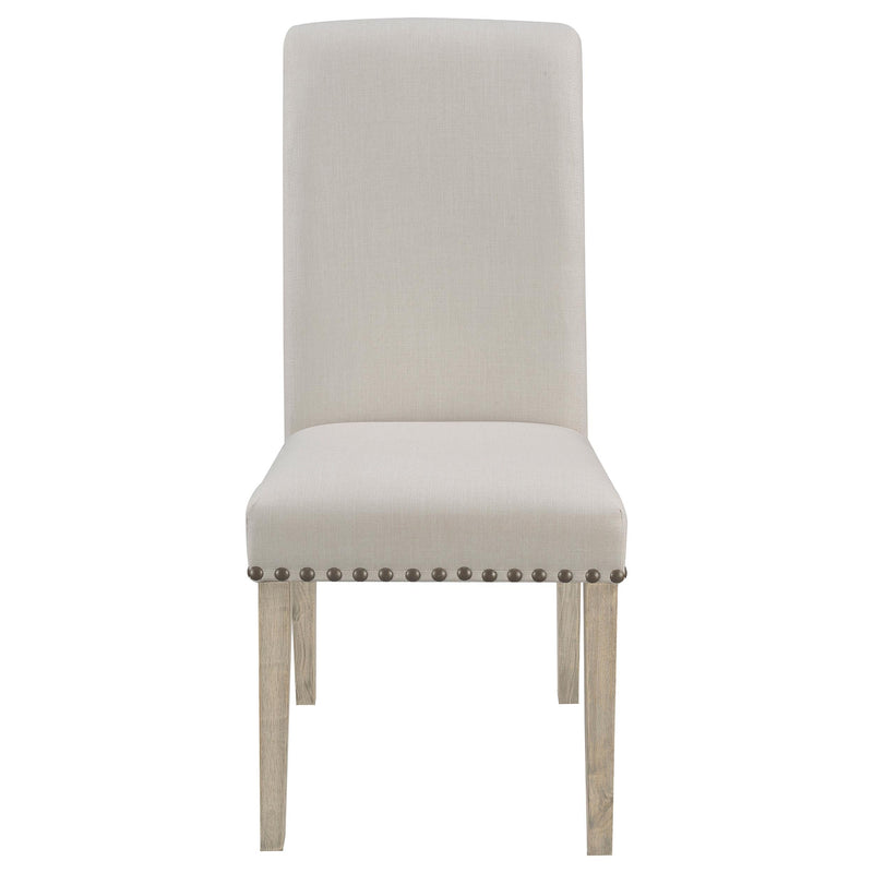 Coaster Furniture Salem 190152 Fabric Upholstered Dining Side Chair - Beige (Set of 2) IMAGE 2