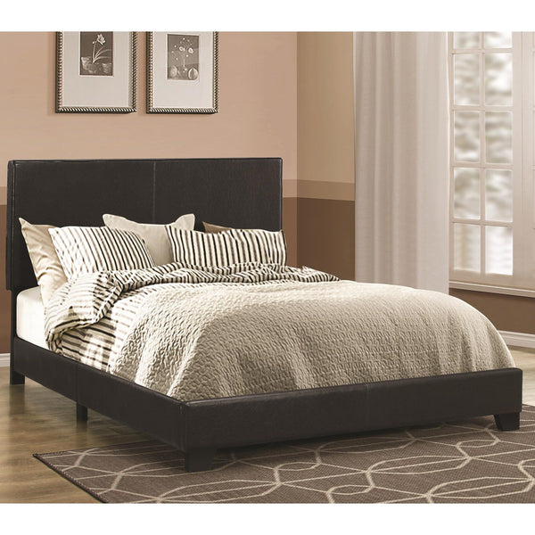 Coaster Furniture Dorian 300761T Faux Leather Upholstered Twin Panel Bed - Black IMAGE 1