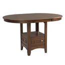  Elements International Round Max Counter Height Dining Table with Pedestal Base DMX100DT IMAGE 4