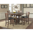  Elements International Round Max Counter Height Dining Table with Pedestal Base DMX100DT IMAGE 9