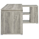 Coaster Furniture Yvette 801516 60-inch 3-Drawer L-Shape Computer Desk - Grey Driftwood IMAGE 8