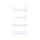  Coaster Furniture Amaturo 801553 72-inch 4-shelf Acrylic Ladder Bookshelf - Clear IMAGE 2