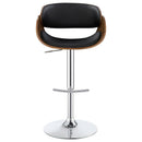  Coaster Furniture Dana 104965 Adjustable Bar Stool - Black and Chrome IMAGE 3