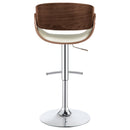  Coaster Furniture Dana 104966 Adjustable Bar Stool - Ecru and Chrome IMAGE 5