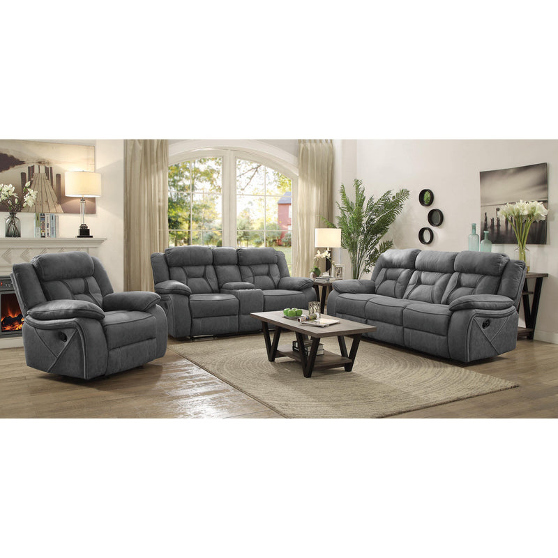 Coaster Furniture Higgins 602263 Upholstered Glider Recliner Chair - Grey IMAGE 8