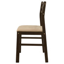  Coaster Furniture Bucknell 130005 3-piece Round Drop Leaf Dining Table Set - Cappuccino IMAGE 7