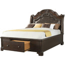  Elements International Tabasco King Upholstered Panel Bed with Storage TB600KH/TB600KF/TB600KR IMAGE 2