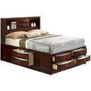  Elements International Emily King Bookcase Bed with Storage EM300KHF/EM300KLD/EM300KRD/EM300KR IMAGE 1