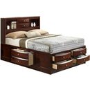  Elements International Emily Queen Bookcase Bed with Storage EM300QHF/EM300QLD/EM300QRD/EM300QR IMAGE 1