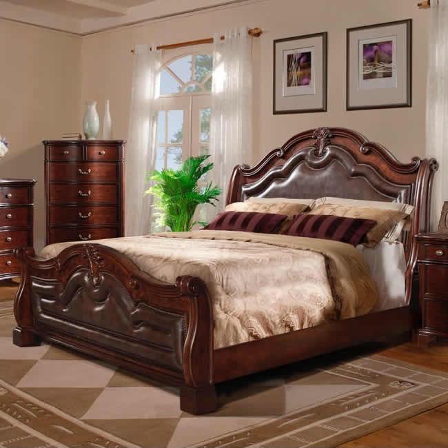  Elements International Tabasco Queen Upholstered Sleigh Bed TB670QB IMAGE 1