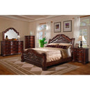  Elements International Tabasco Queen Upholstered Sleigh Bed TB670QB IMAGE 2