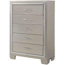  Elements International Platinum 5-Drawer Chest LT100CH IMAGE 1