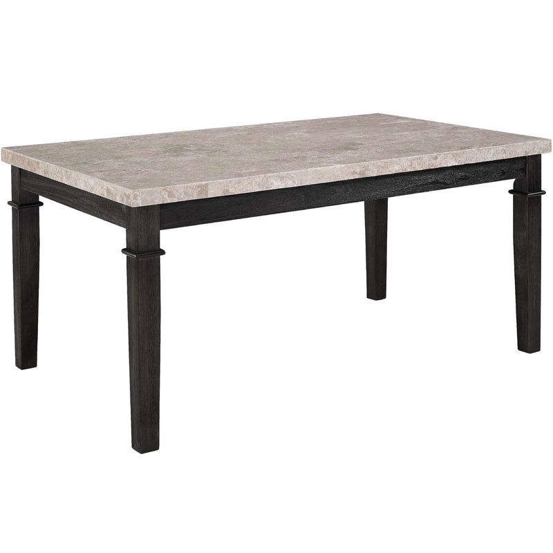  Elements International Greystone Dining Table with Marble Top DGS100DT IMAGE 1