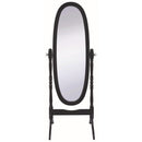  Coaster Furniture Foyet 950803 Wood Adjustable Full Length Cheval Mirror - Black IMAGE 2