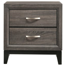  Coaster Furniture Watson 212422 2-Drawer Nightstand - Grey Oak IMAGE 2