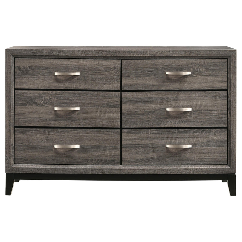 Watson 6-Drawer Dresser Grey Oak